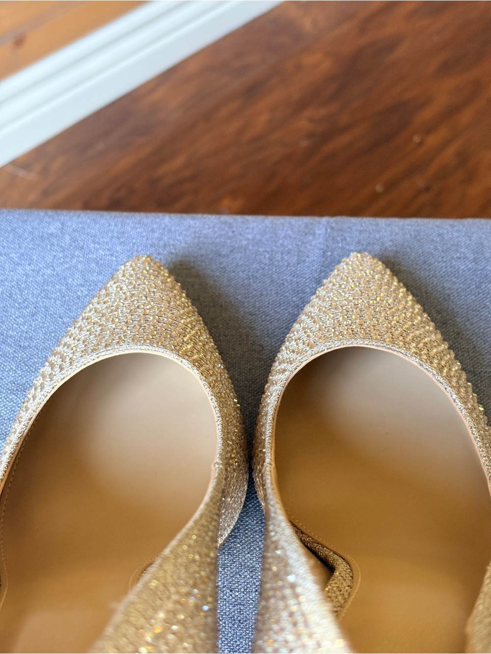 Michael Kors Dorothy Flex Pump Pole Gold Size 8 - Picture 10 of 14